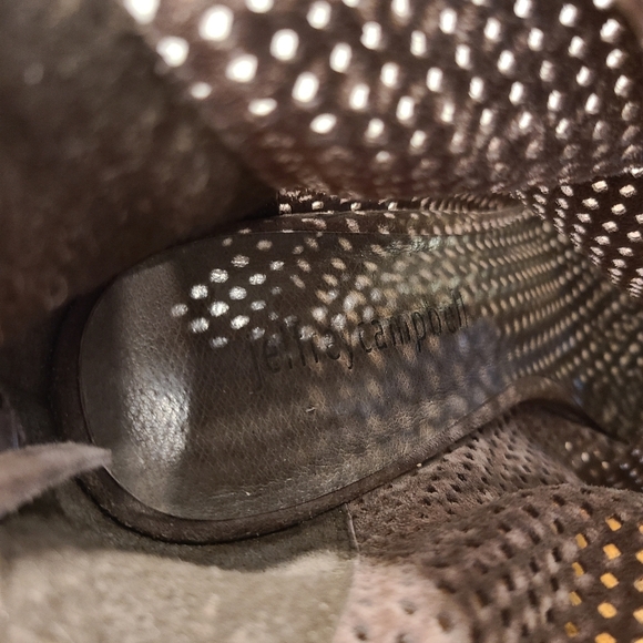 Jeffrey Campbell Janelle Taupe Suede Laser Cut Booties - Picture 11 of 11